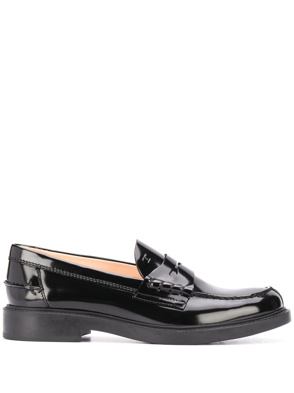 Shop Tod's patent penny loafers with Express Delivery - FARFETCH