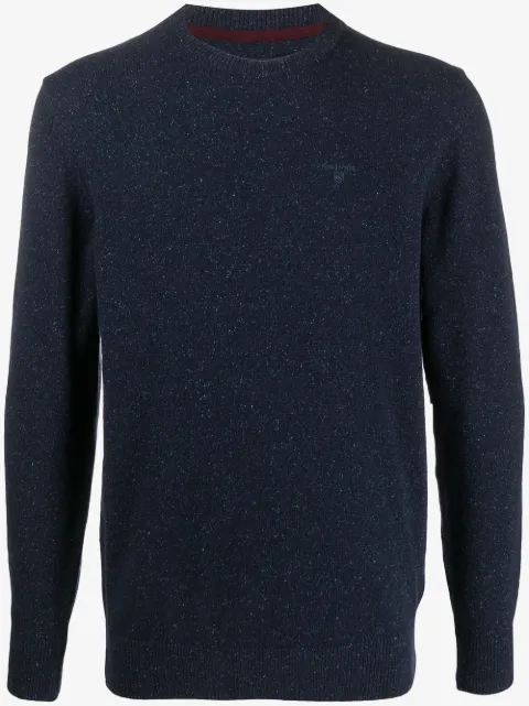 Barbour embroidered logo jumper 