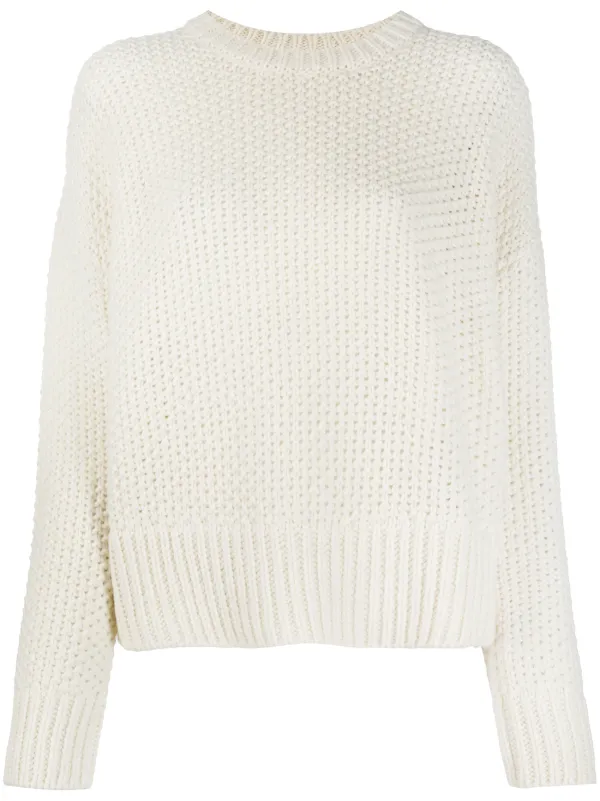 white slouch jumper