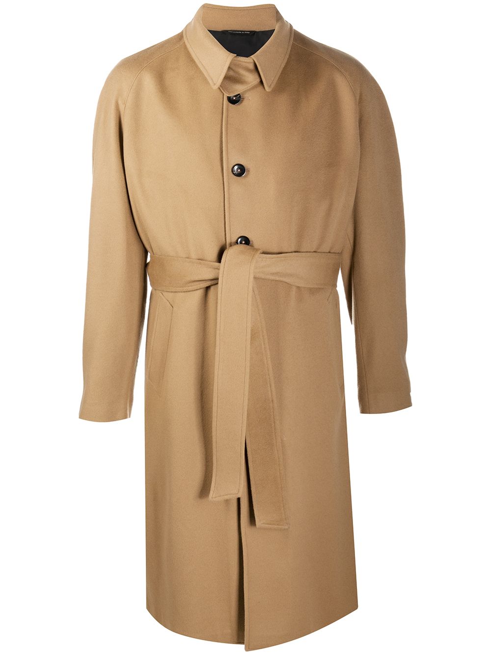 Shop Tonello Belted Trench Coat In Neutrals