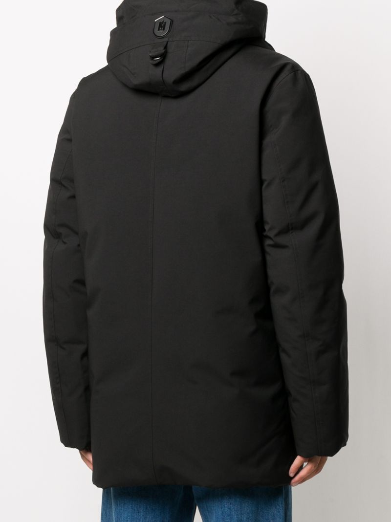 Shop Mackage Edward Hooded Down Coat In Black