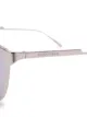 Bottega Veneta Eyewear نظارة شمس بإطار مستدير ميتاليك