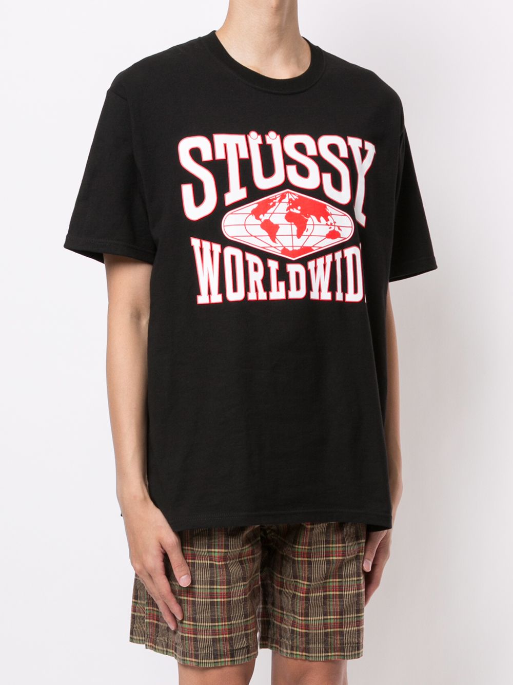 фото Stussy футболка с графичным принтом