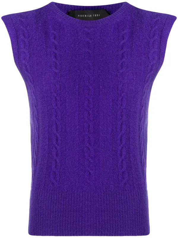 purple roll neck jumper