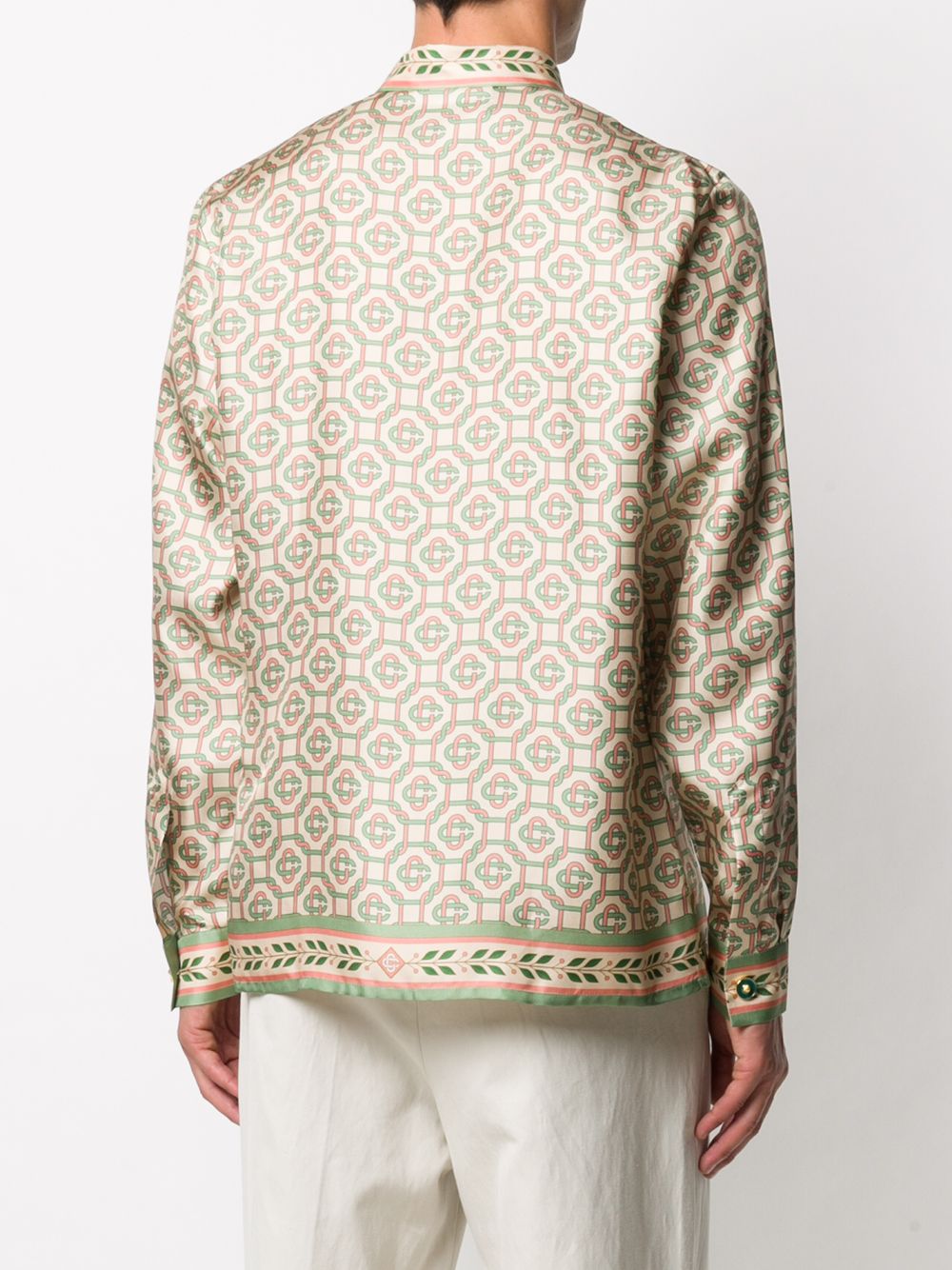 фото Casablanca рубашка с геометричным принтом