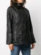 Barbour chaqueta con efecto encerado y botones