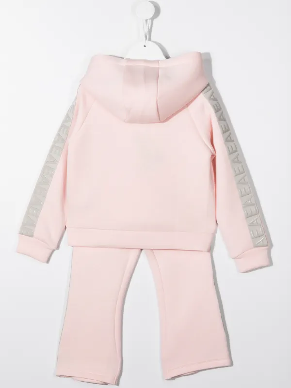 pink armani tracksuit