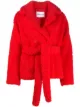 Image 1 of STAND STUDIO Tiffany faux shearling belted jacket