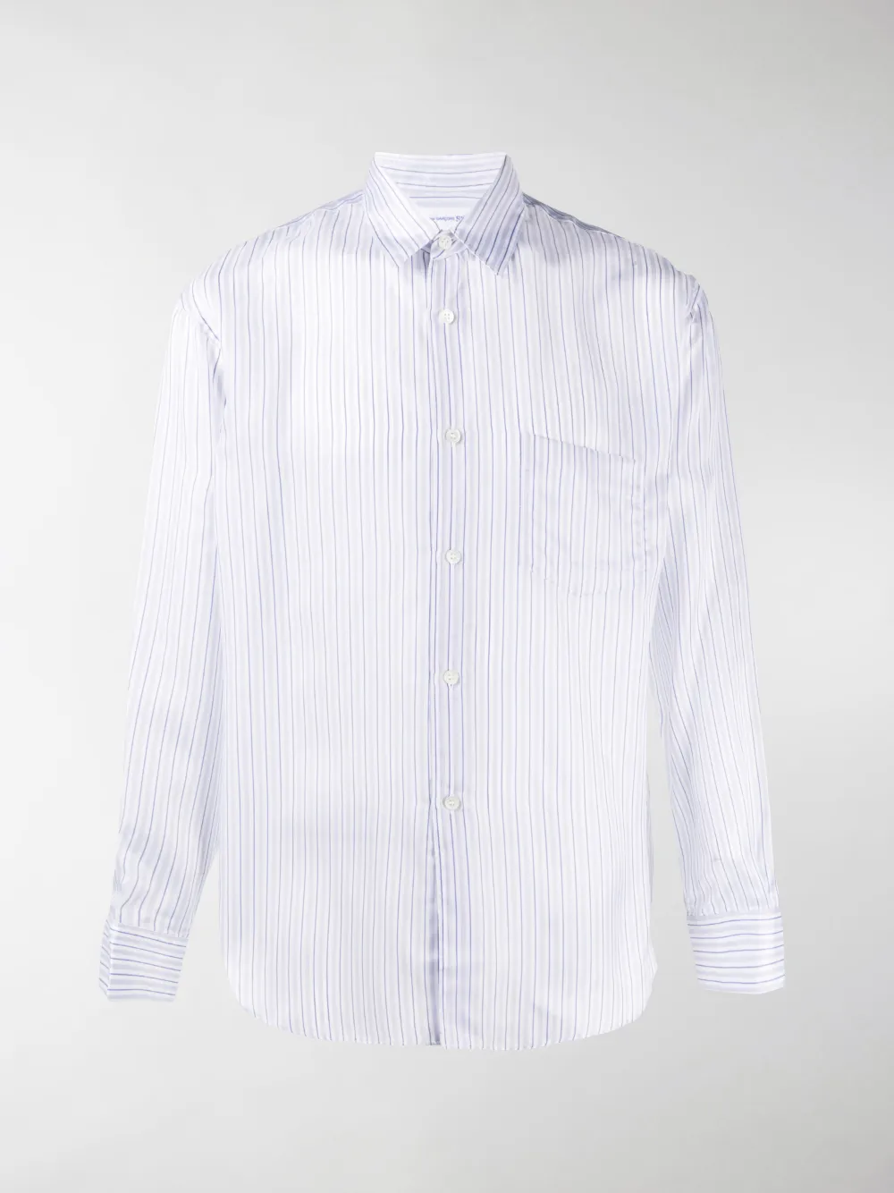 Image of Comme Des Garçons Shirt stripe-print fitted shirt