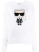 Image 1 of Karl Lagerfeld Karl glitter-detail sweatshirt