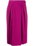 Alberta Ferretti pleated midi skirt - Pink