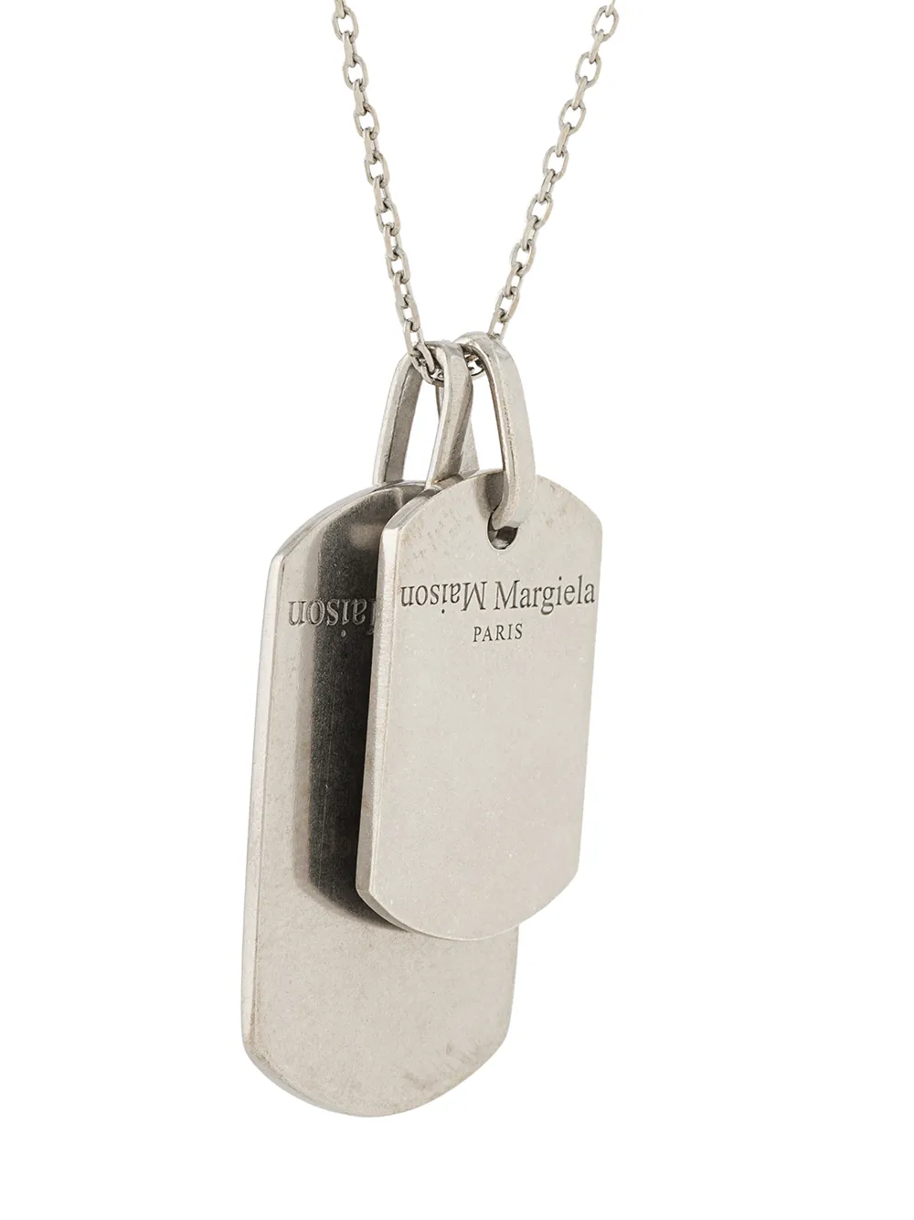 фото Maison margiela dog tag necklace