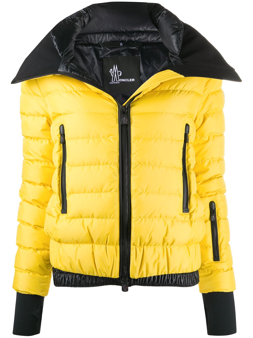 Moncler Long-sleeve Puffer Jacket In 黄色