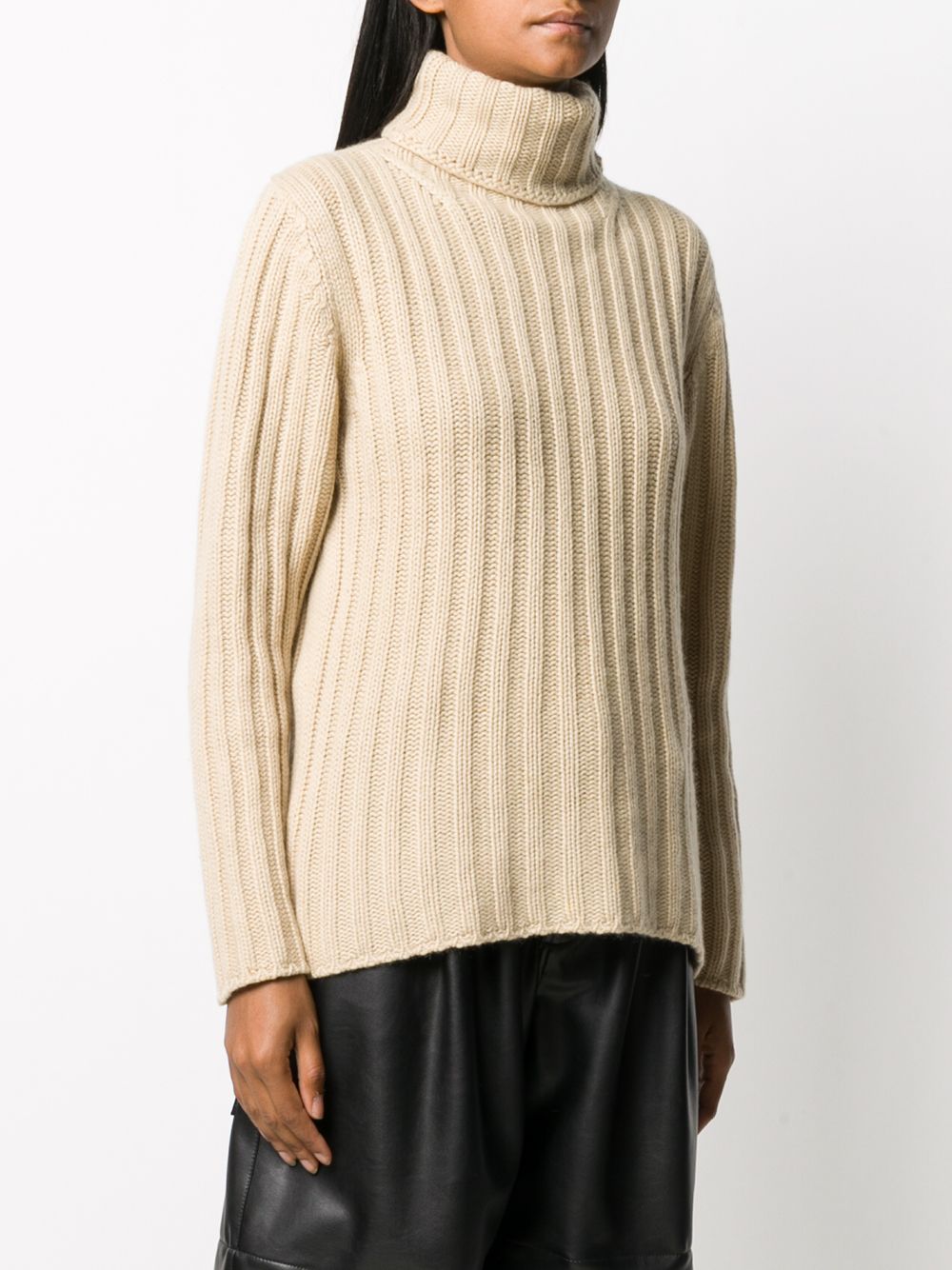 фото Burberry pre-owned 2000s ribbed roll-neck jumper