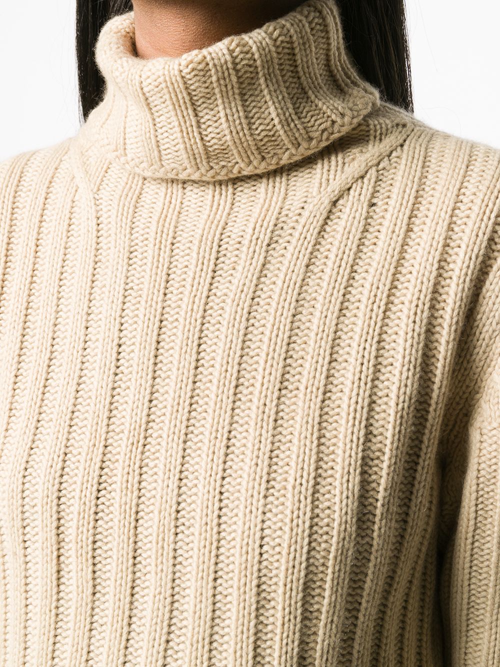 фото Burberry pre-owned 2000s ribbed roll-neck jumper