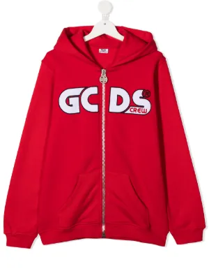 youth red zip up hoodie