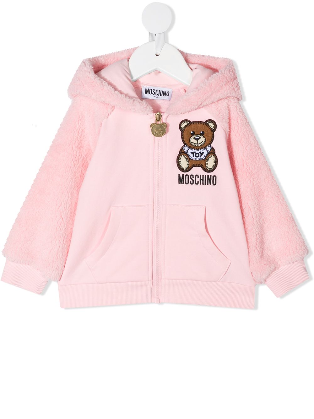 фото Moschino kids флисовое худи teddy bear