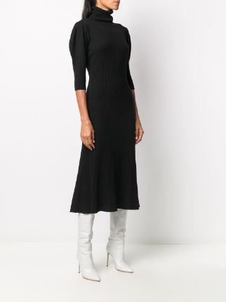 ribbed knit maxi dress展示图