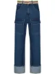 Image 1 of Wales Bonner Brixton crochet-waist straight-leg jeans