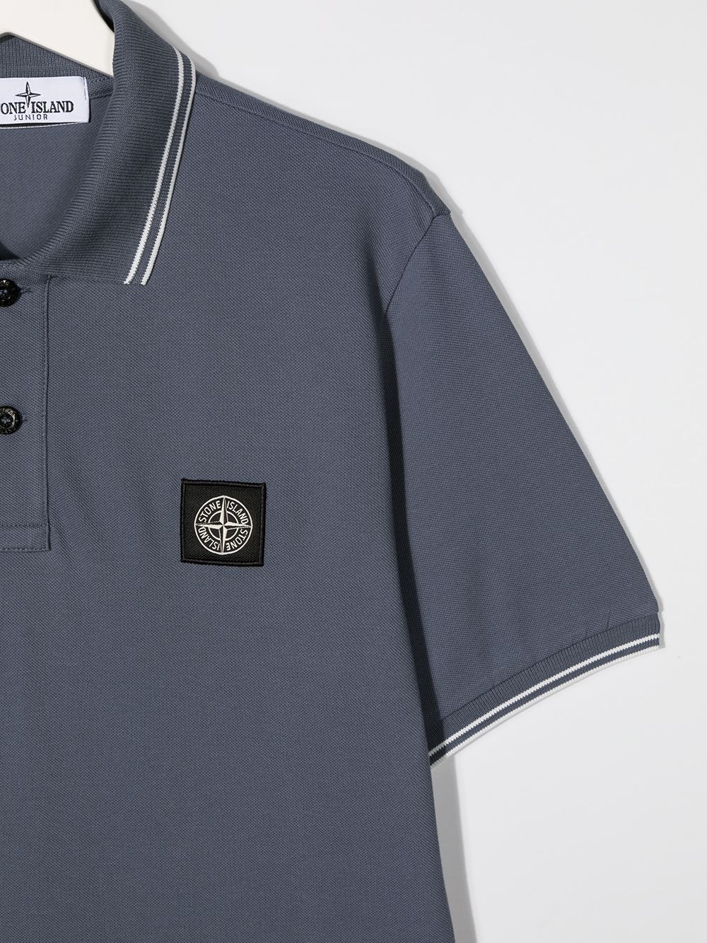 фото Stone island junior рубашка поло с нашивкой-логотипом