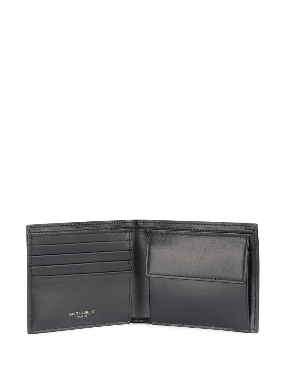Saint Laurent Embossed Logo bifold Wallet Farfetch