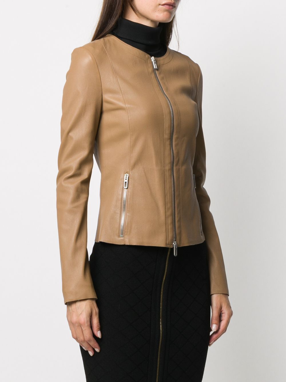 фото Drome zip-through collarless jacket