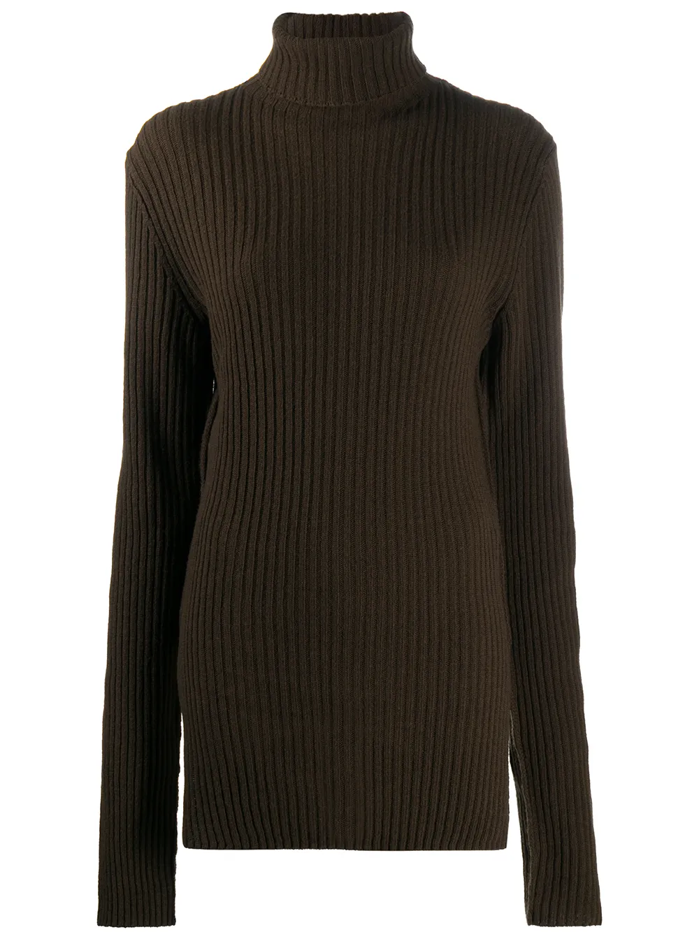 

Ann Demeulemeester suéter tejido de canalé - Verde
