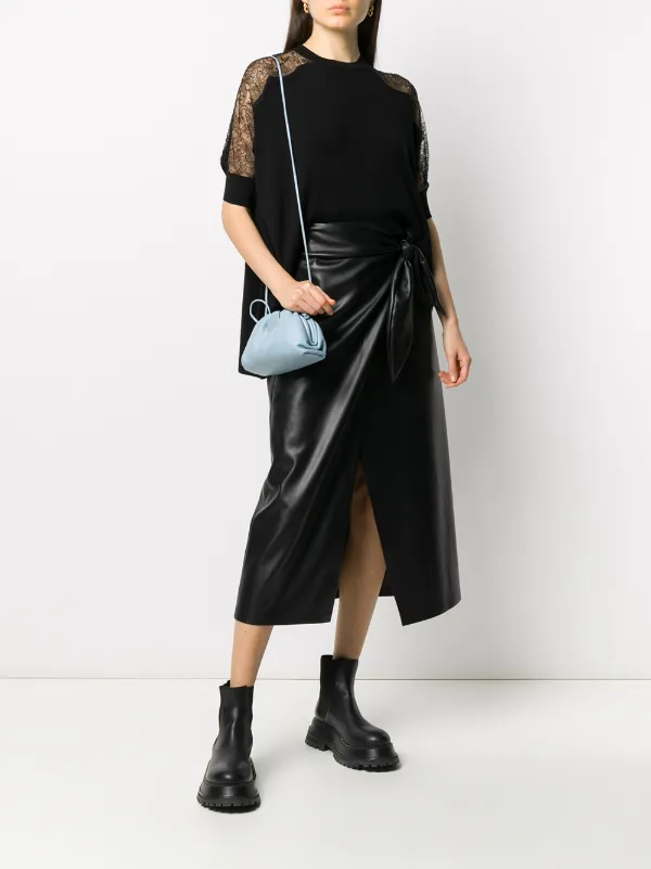 Valentino Garavani レースパネル ニットトップ | ブラック | FARFETCH JP
