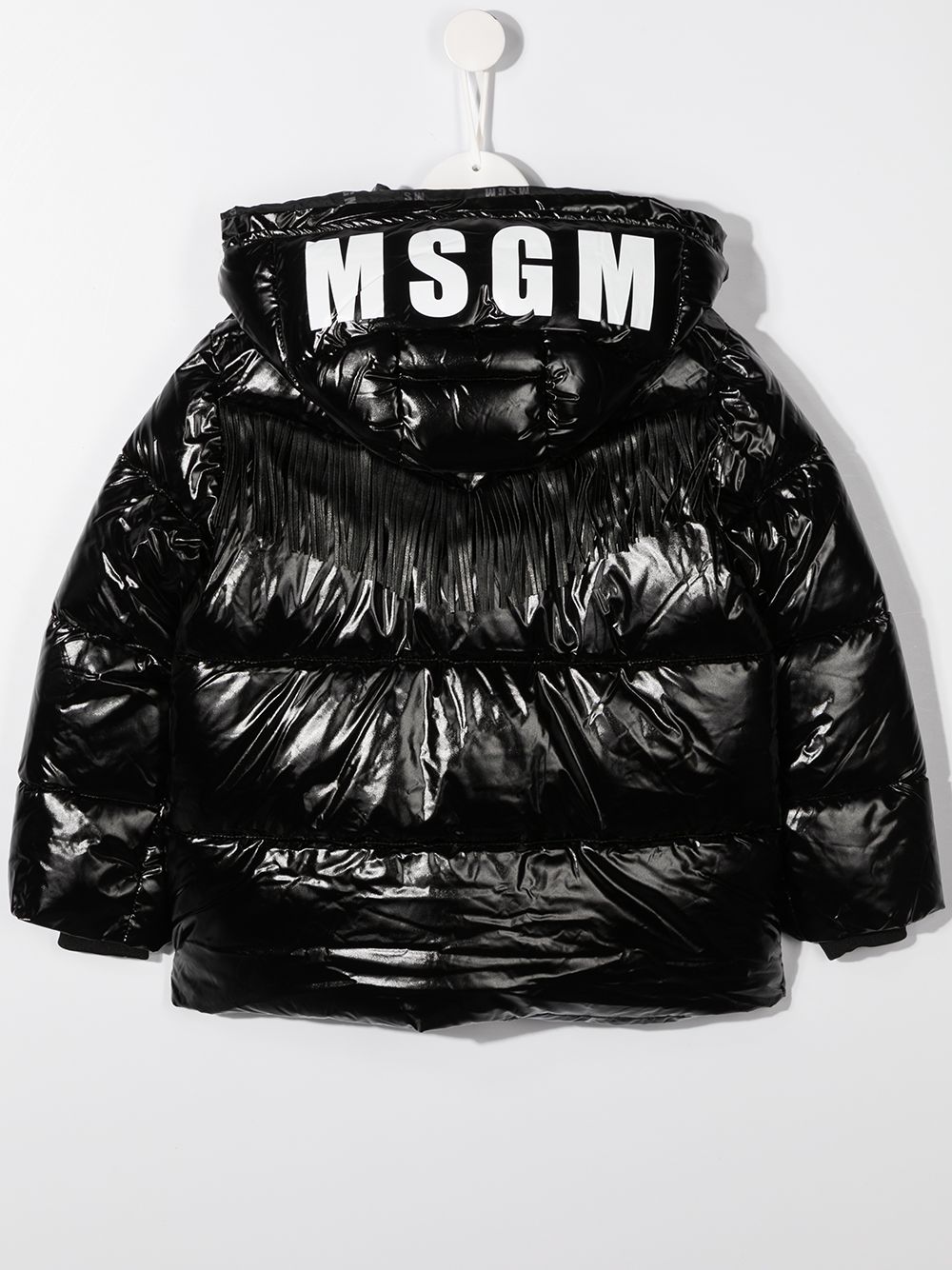 фото Msgm kids пуховик с логотипом