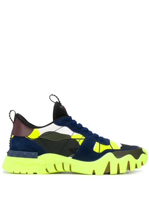 Valentino Garavani Rockrunner с камуфляжным узором