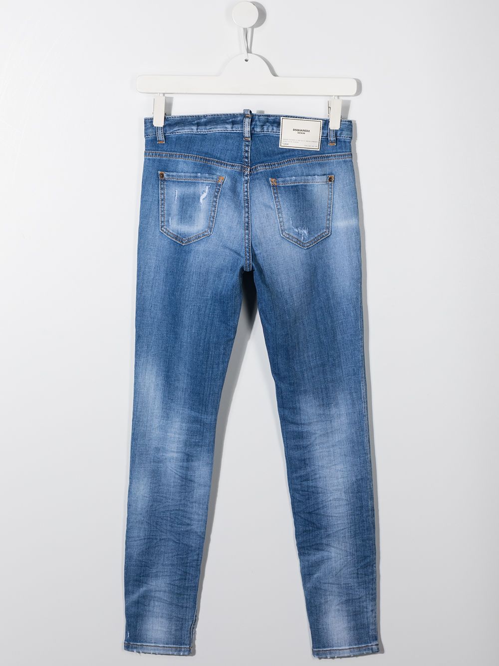 фото Dsquared2 kids teen contrast stitch skinny jeans