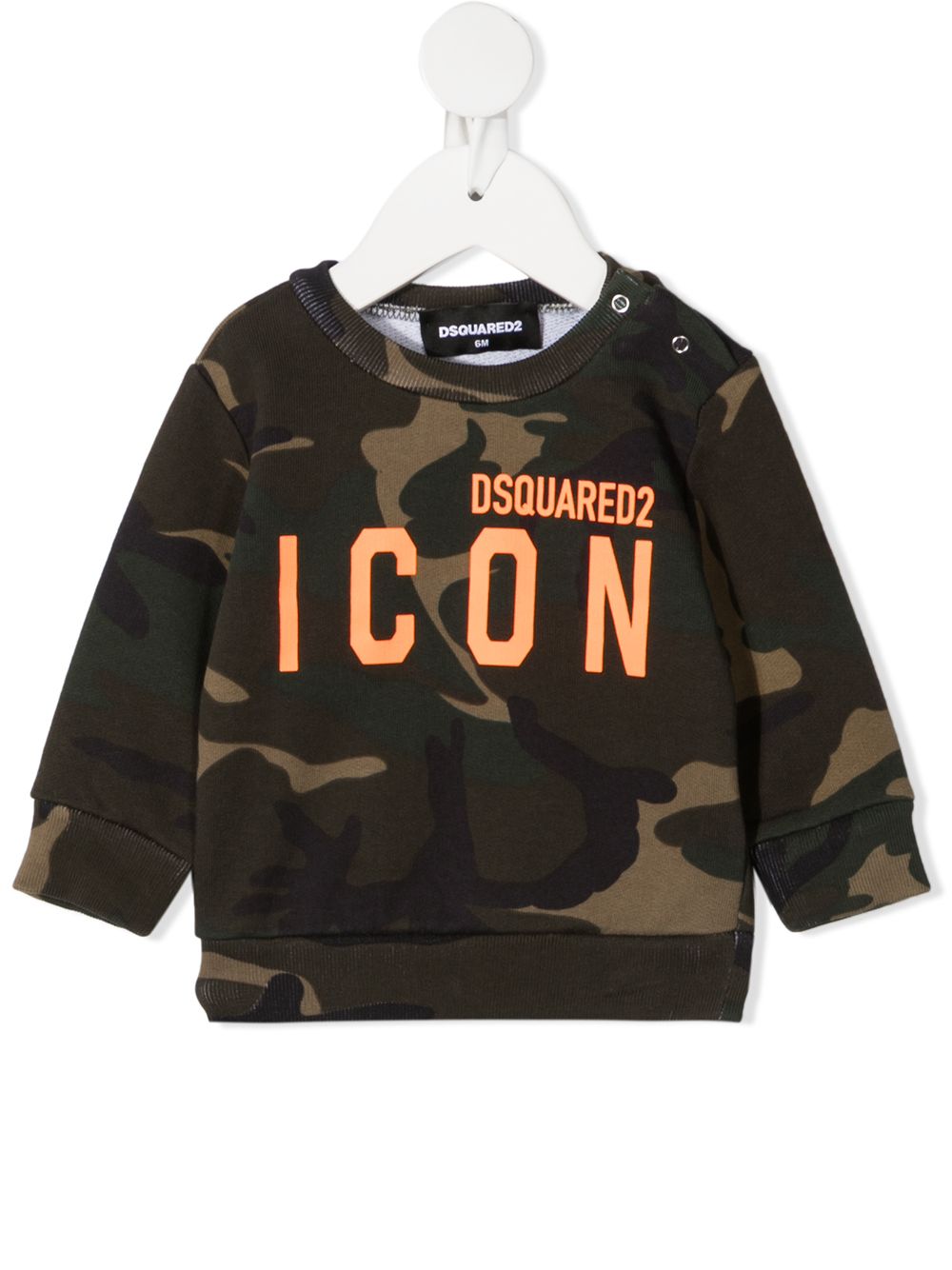 фото Dsquared2 kids толстовка с камуфляжным принтом и логотипом