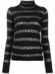 الصورة 1 من Saint Laurent كنزة منسوجة مخططة