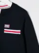 Sun 68 Kids stripe-trim crew neck sweatshirt