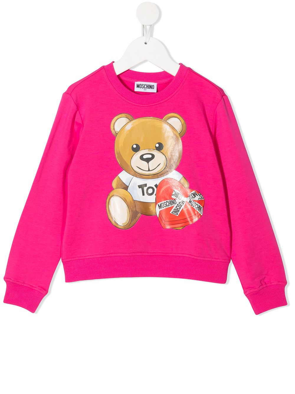 фото Moschino kids толстовка с принтом