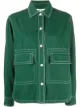 الصورة 1 من Kenzo contrast stitch shirt jacket