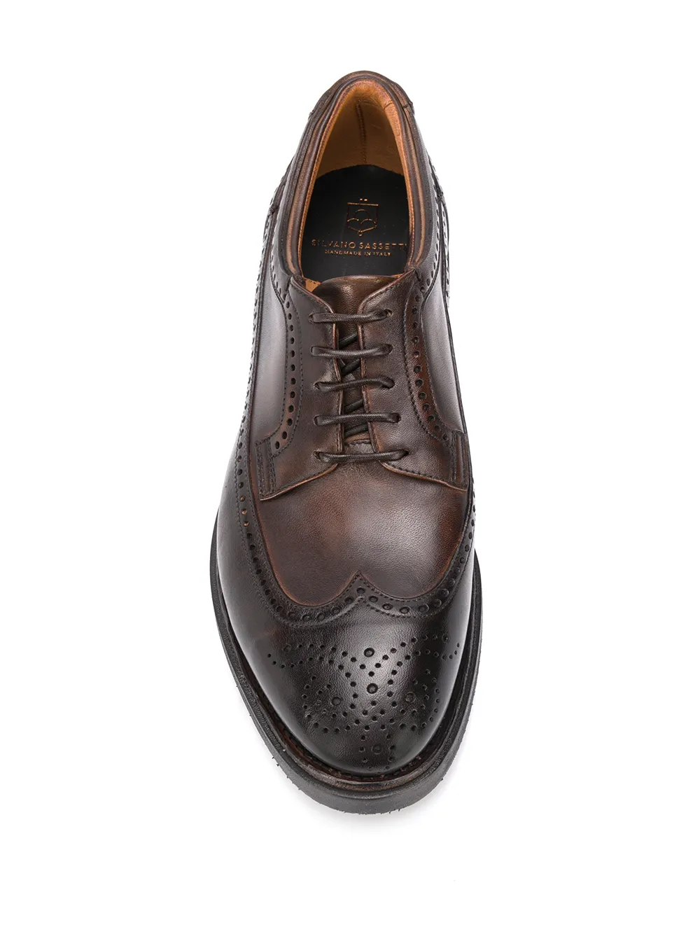 фото Silvano sassetti burnished oxford shoes