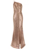 Marchesa Notte Bridesmaids sequin-embellished bridemaids dress - Gold