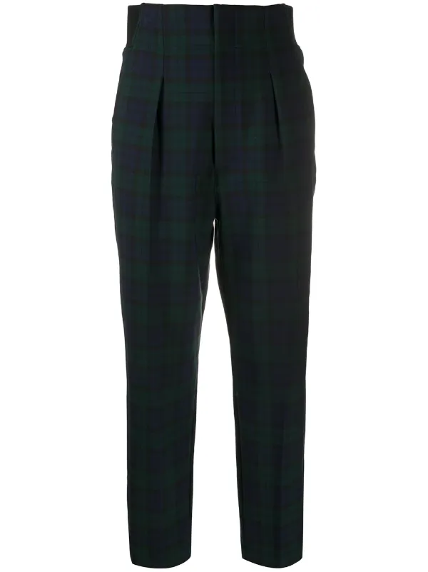 slim tartan trousers