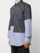 Engineered Garments asymmetrical-patchwork cotton shirt