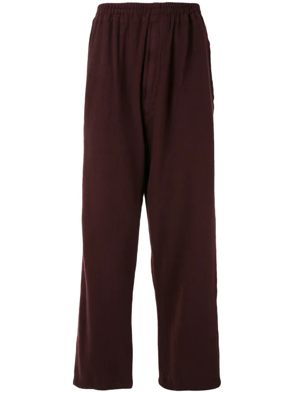 mens wide leg wool trousers