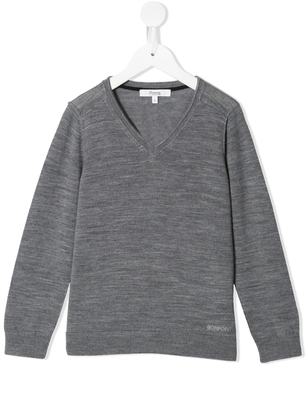 kids black v neck jumper