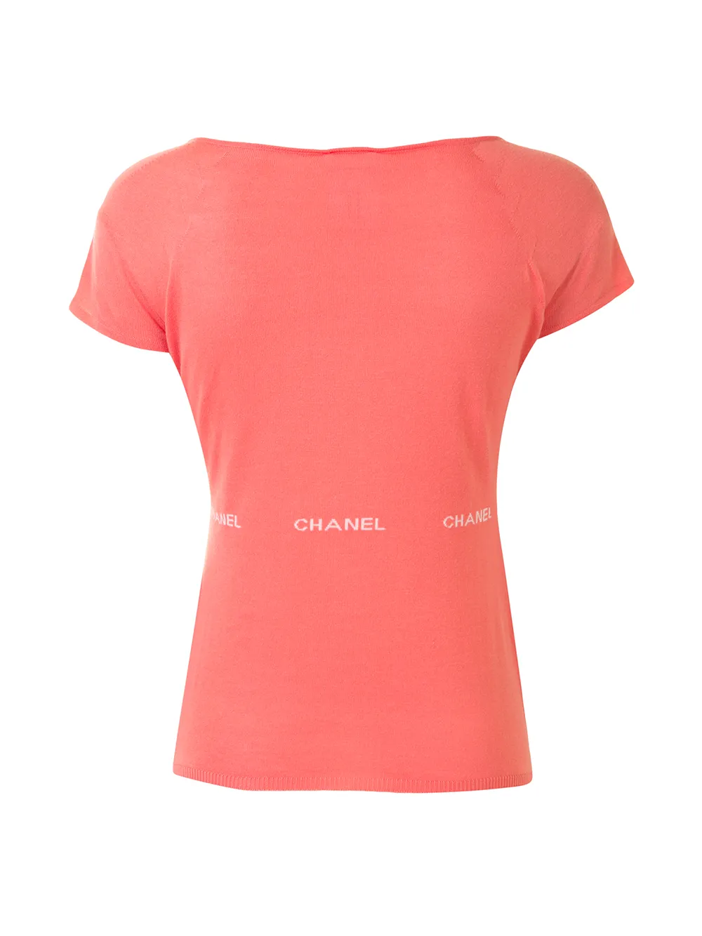CHANEL Pre-Owned T-shirt met logo - Roze
