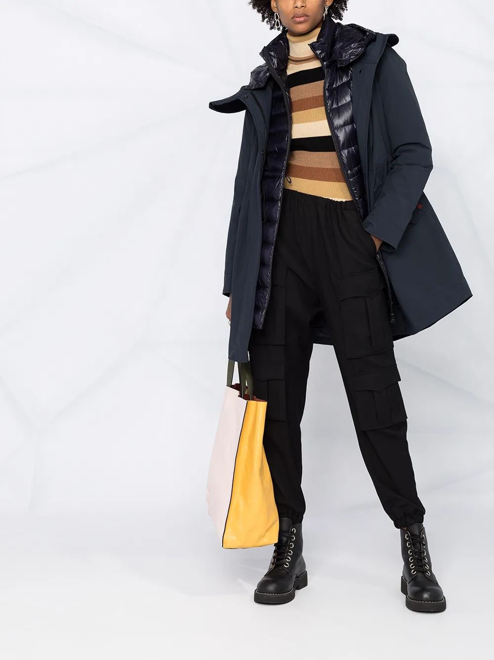 фото Woolrich многослойная дутая парка