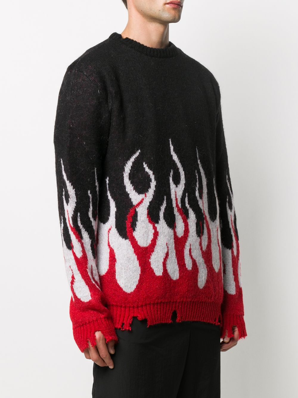 фото Vision of super intarsia-knit flame jumper