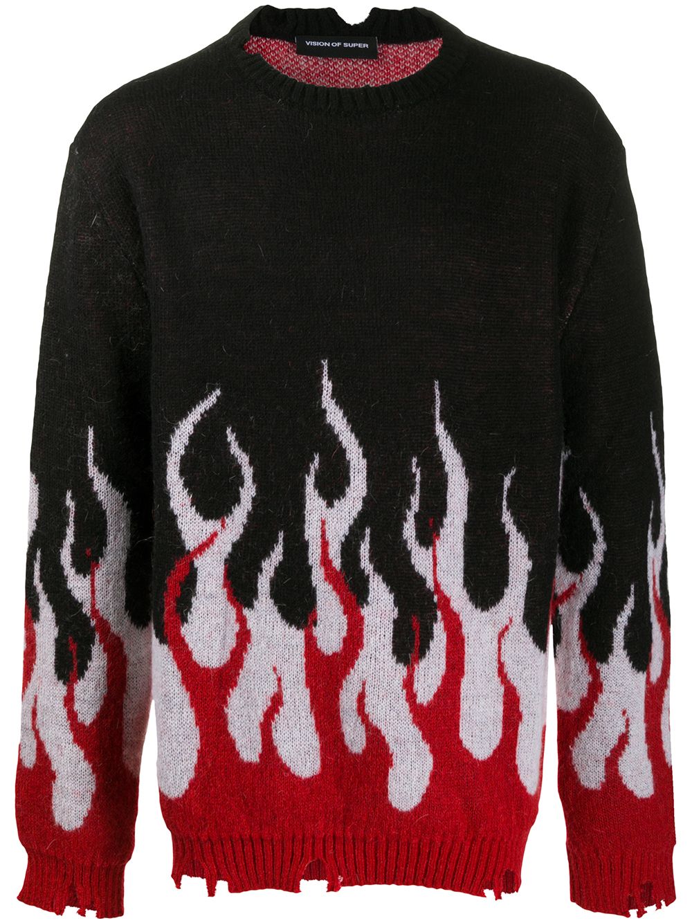 фото Vision of super intarsia-knit flame jumper