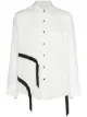 Image 1 of sulvam strap-embellished buttoned shirt