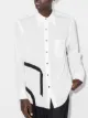 Image 2 of sulvam strap-embellished buttoned shirt