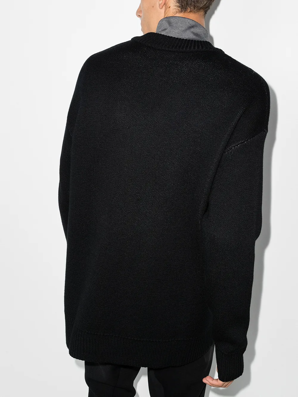 фото The north face black series intarsia-knit slogan jumper