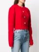 Alessandra Rich Maglione crop a fiori